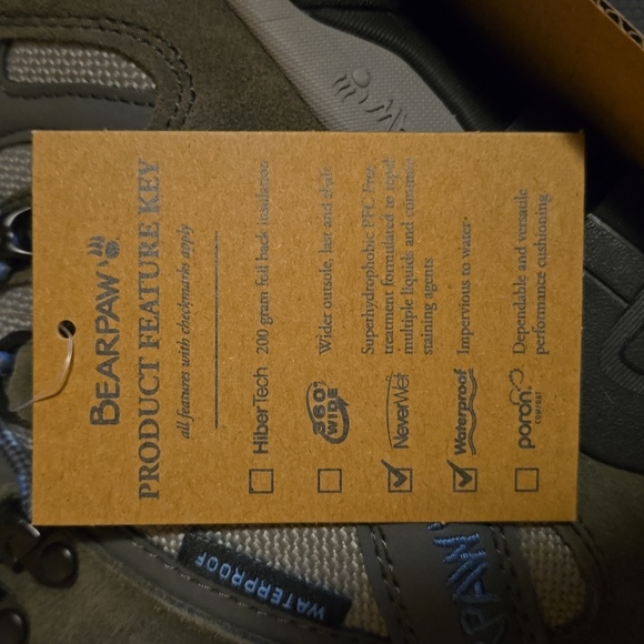 Nwt Women's Bearpaw Corsica Waterproof Hiking Boots Sz 9 - Picture 4 of 4